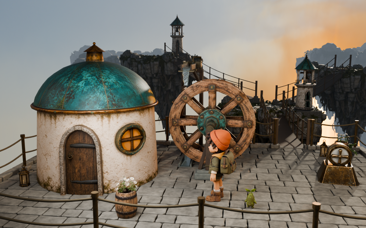Atmosphere around the character